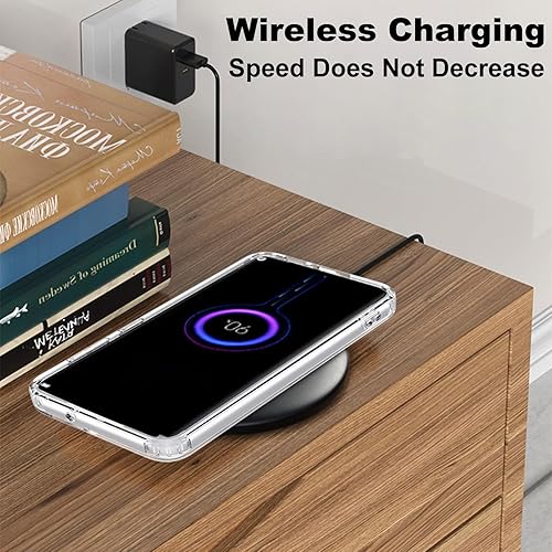 Miniatura 6 de Funda magnética Sakura para Samsung Galaxy S23 Ultra compatible con carga inalámbrica MagSafe, bonito diseño de flor de cerezo, a prueba de golpes,