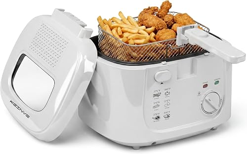 Best for small batch frying: KEINVE 2.5L Electric Deep Fryer