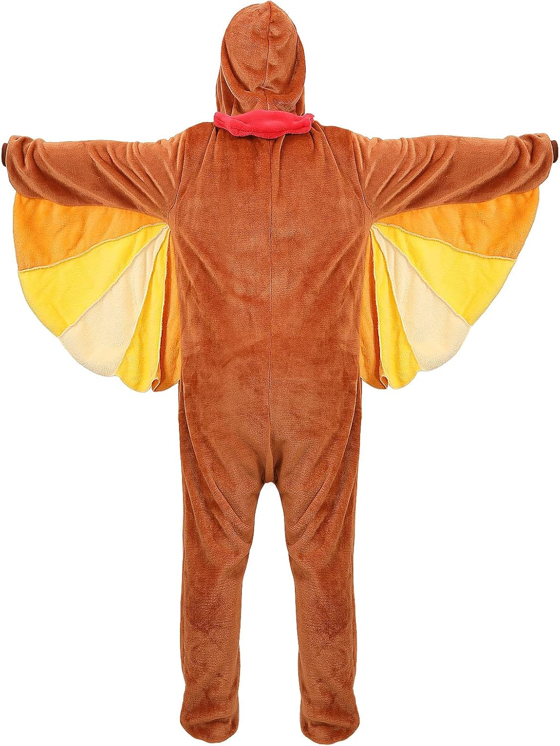 nezababycos Adult Turkey Onesie Costume Turkey Pajamas Outfit Funny Animal Suit for Women Men Thanksgiving Halloween - Image 3