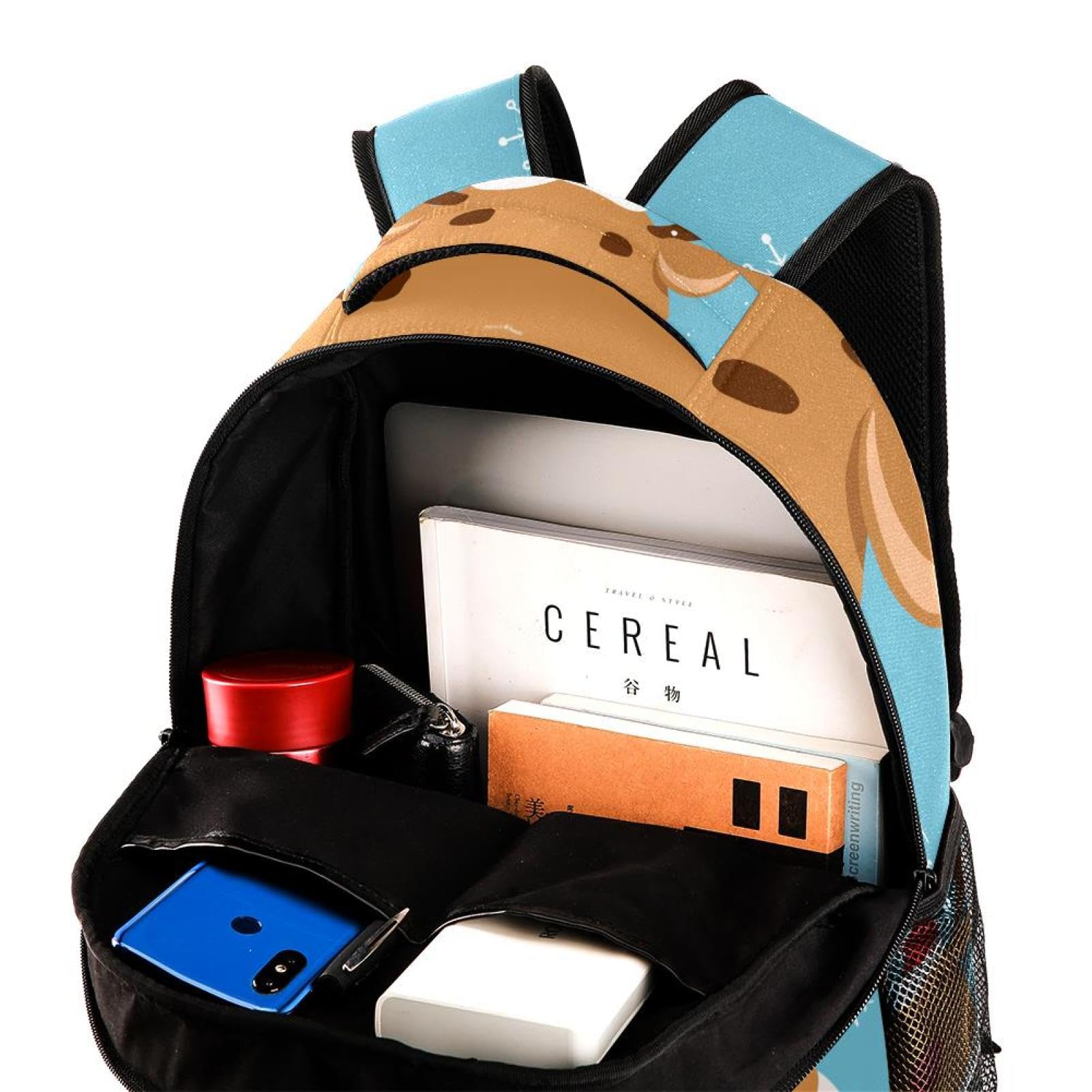 Zaino per laptop da viaggio per le vacanze natalizie, zaino per scuola superiore, grande capacità, zaino carino per uomini e donne