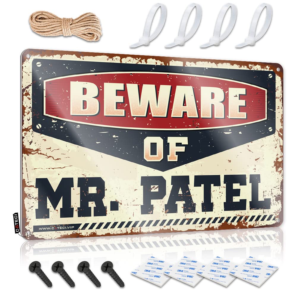 Decor Retirement Accent Beware Of Mr. Patel For Billiards - Artwork Customizable(20X30CM)