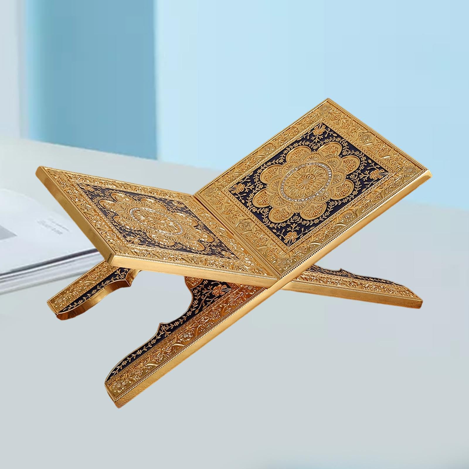 Elegante, Robusto E Portatile in Lega di Zinco, Pratico Supporto da Lettura da Scrivania, Adatto per Cucina, Ufficio E Casa, Style a