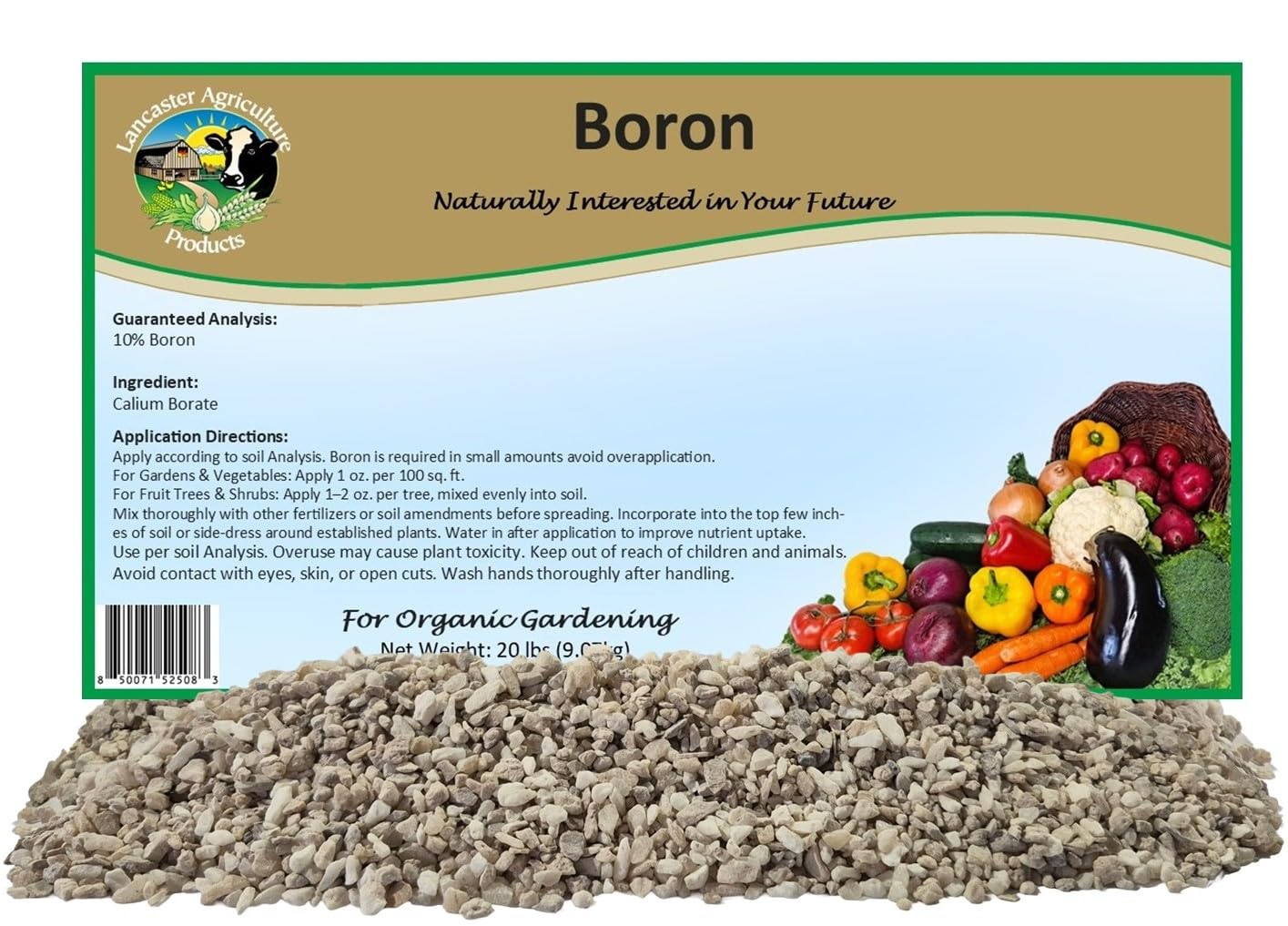 Iron 5 Pound Micronutrient Fertilizer – Natural Plant Supplement for Vibrant Green Growth & Strong Roots – Supports Soil Health and Nutrient Balance – Lancaster Agricultural Products