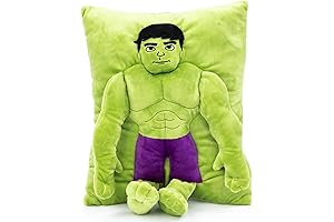Marvel Spidey & His Amazing Friends Hulk 3D Snuggle Plush Pillow -...