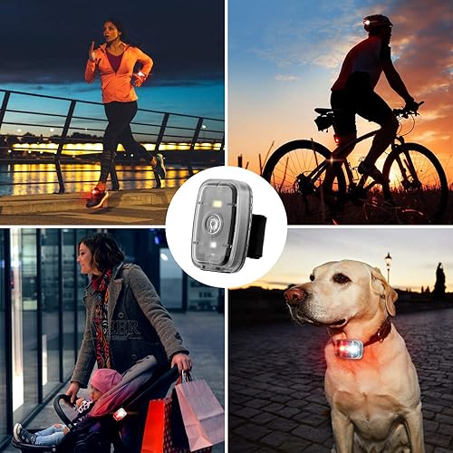 Miniatura 5 de Luz LED de seguridad, luces estroboscópicas con clip para corredores, luz trasera de bicicleta con 5 modos de iluminación, accesorios de alta