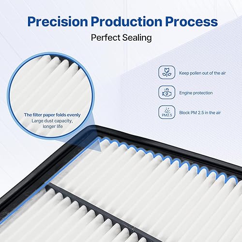 Miniatura 3 de Filtro de aire del motor RT12263, se adapta a Seltos 2020-2023, repuesto para OEM 28113-Q5000