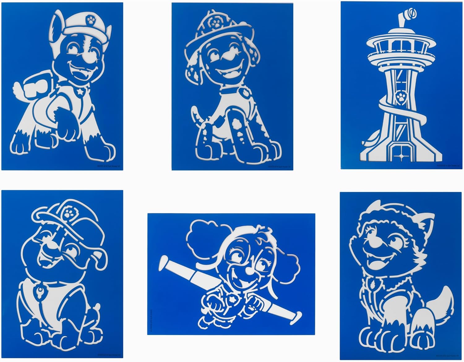 Paw Patrol Spray Pen Set - 13pc Children's Coloring Pens and Drawing Templates for Kids - Includes 6 Templates & 7 Spray Pens