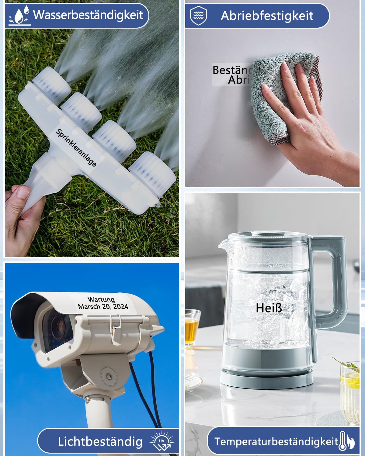 Cruxer 10er-Pack Kompatibel mit Ptouch TZe161 36 mm Schwarz auf Transparent | TZe-161 Laminiertes Etikettenband Ersatz für P-touch PT-530 550 3600 9200pc 9200DX 9400 9500PC 9600 9700PC Etikettendrucker