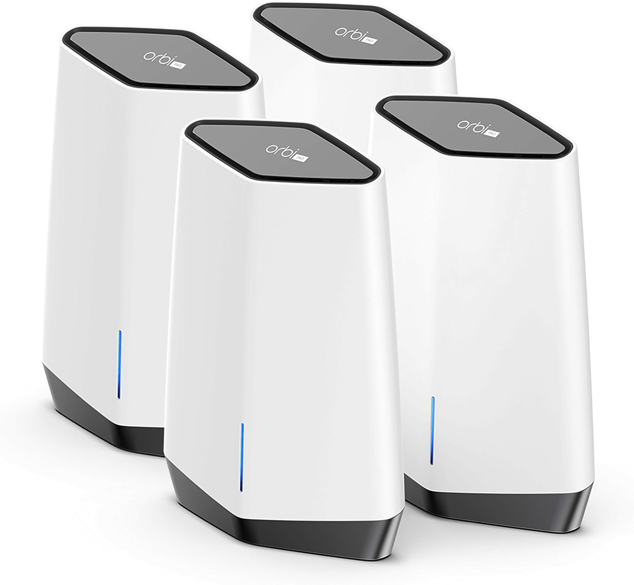 NETGEAR Orbi Pro WiFi 6 Tri-band Mesh System (SXK80B4) | Router with 3 Satellite Extenders for Business or Home | Coverage up to 12,000 sq. ft. and 60+ Devices | AX6000 802.11 AX (up to 6Gbps)
