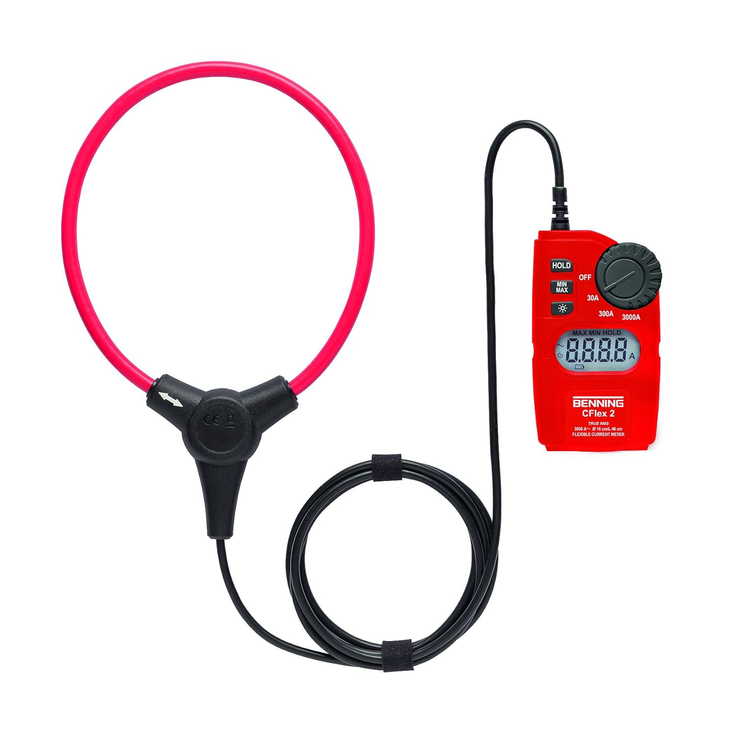 Benning 044069 "CFlex" Flexible AC Transformer, Red/Black