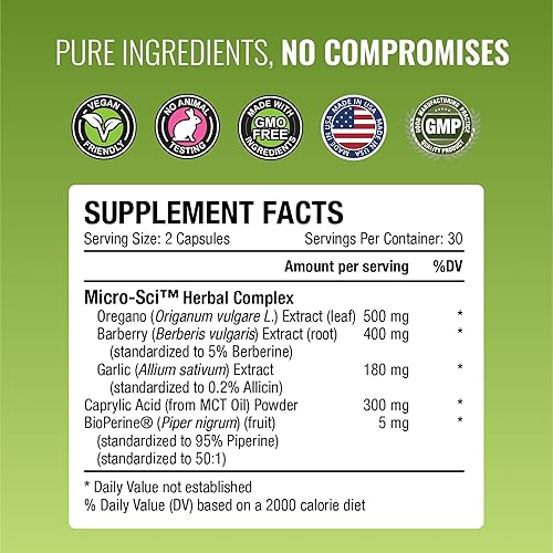 Miniatura 4 de Approved Science Siboprin - 60 cápsulas - Apoya el equilibrio intestinal, alivia la irritación intestinal, ayuda con calambres e hinchazón - Ácido