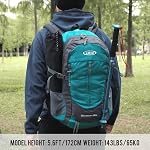 G4Free 35L Hiking Backpack Water Resistant Outdoor Sports Travel Daypack Lightweight with Rain Cover for Women Men