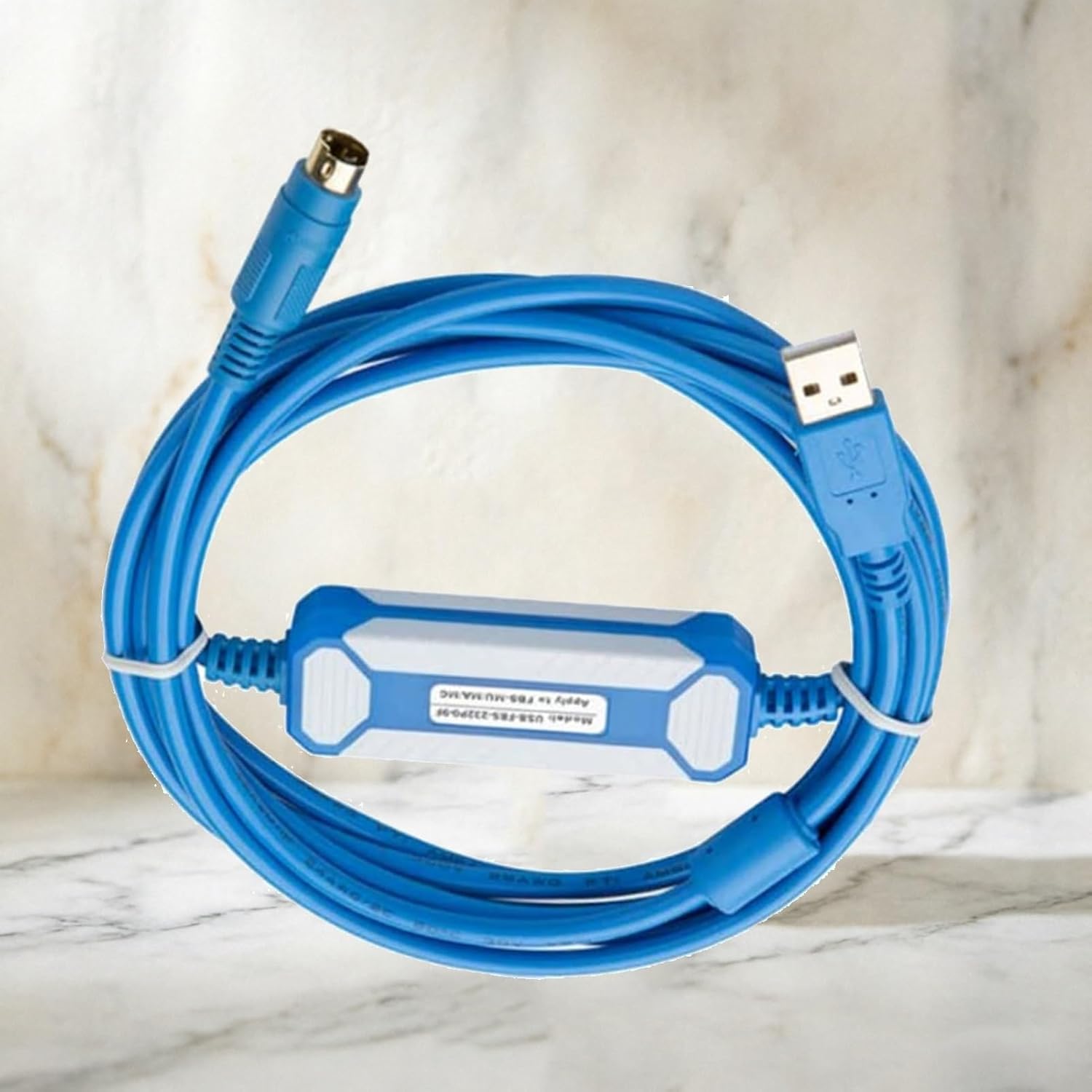 Upgrade Your Programming Experience: USB-232PO-9F for FBS B1Z Series PLC Programming Cable Download Cable Gold Plated Version (Blue) - High-Speed, Reliable Connection