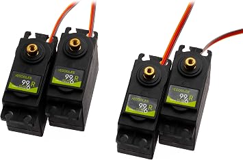MG-996 55g Servo Metal Gear High Speed Torque Servo Digital Servo Motor for Programmable Biped Robots,Manipulators, Remote Control Boat, Smart Robot, Helicopter,DIY4pcs