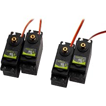 MG-996R 55g Servo Metal Gear High Speed Torque Servo Digital Servo Motor for Programmable Biped Robots,Manipulators, Remote Control Boat, Smart Robot, Helicopter,DIY4pcs