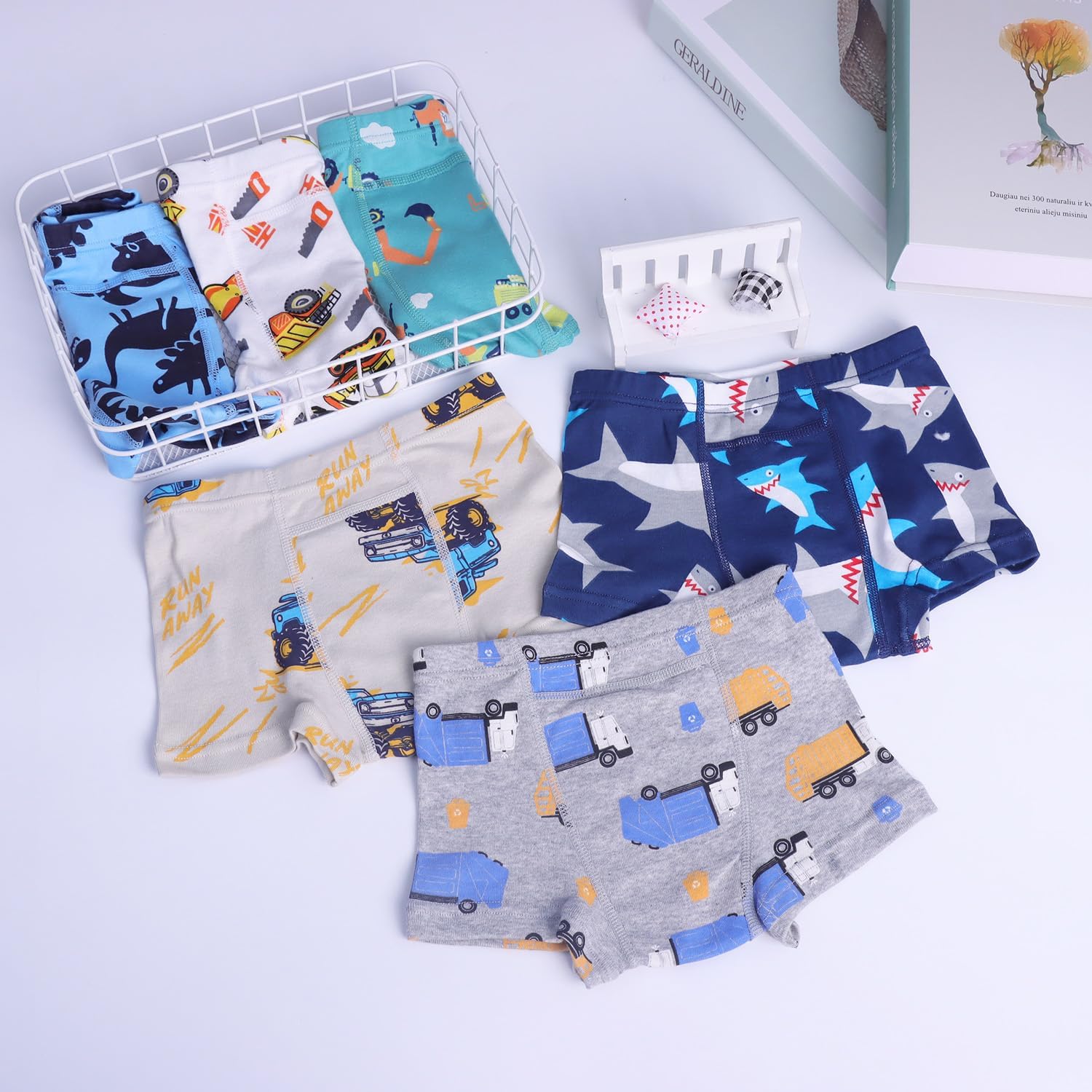 Baby Boys Trainer Underwear Little Kids Underpants Potty Toddler Boys Boxer Briefs Multiple Pack Of 6 - Image 3