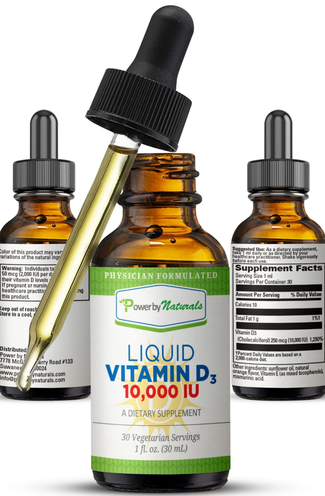 Buy Liquid Vitamin D3 10000 iu Highest Potency Vitamin D Drops for