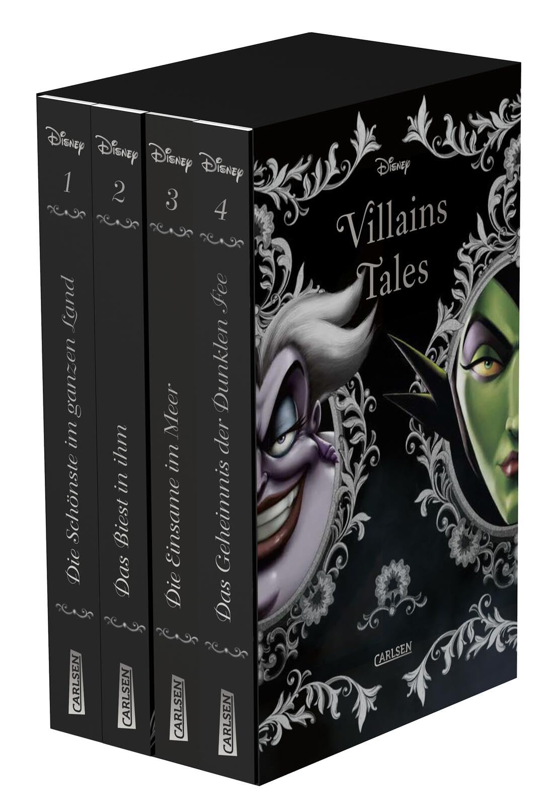 Disney Villains: Villain Tales. Taschenbuch-Schuber: Band 1-4 der dunklen Fantasy-Reihe ab 14 Jahren über die wahren Geschichten der beliebtesten Disney-Bösewichte Maleficent, Ursula und Co