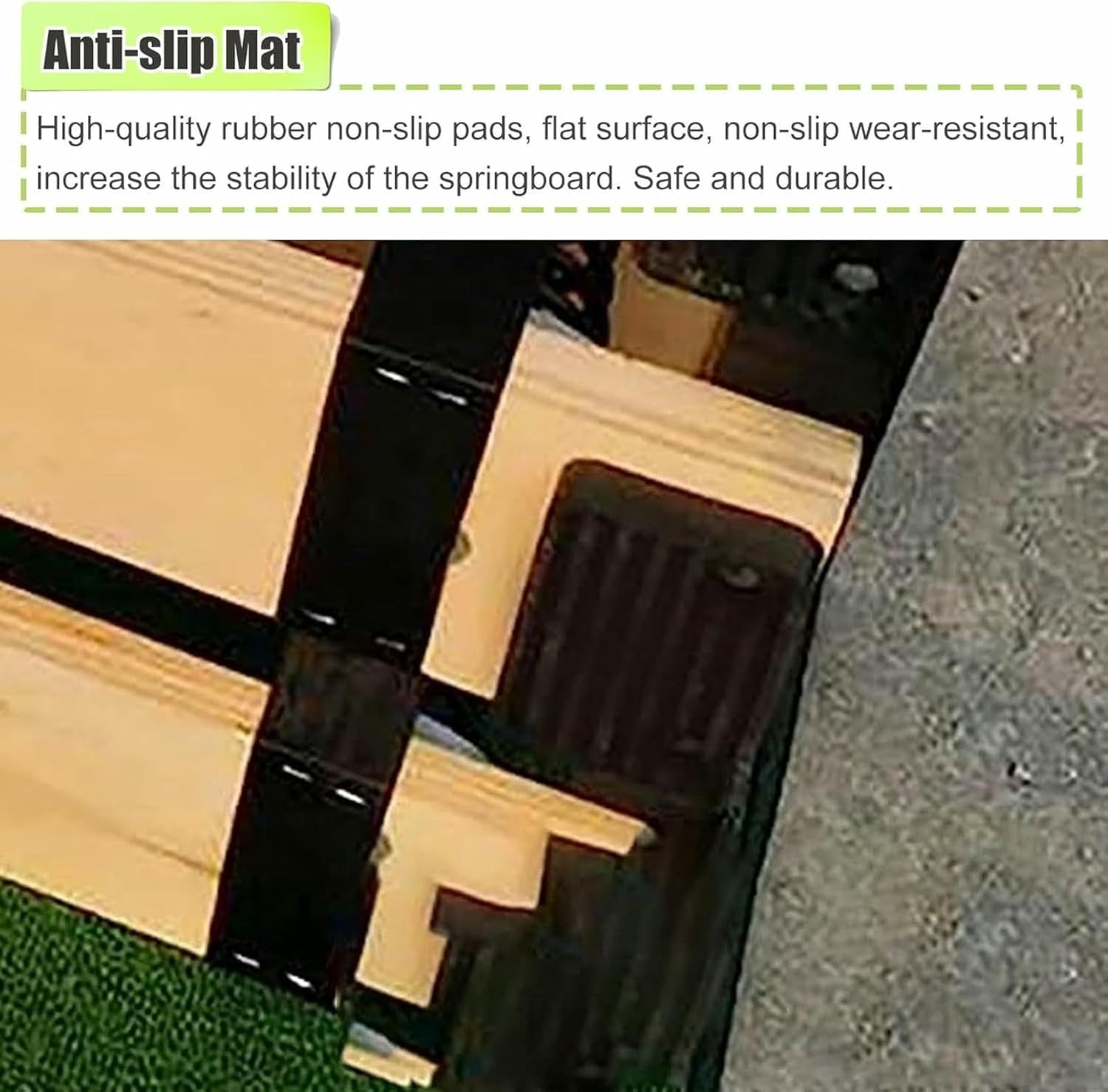 Gymnastics Springboard, Indoor Outdoor Athletic Training/Gymnastics Training Vault Sport Equipment, Hardwood Curved Springboard