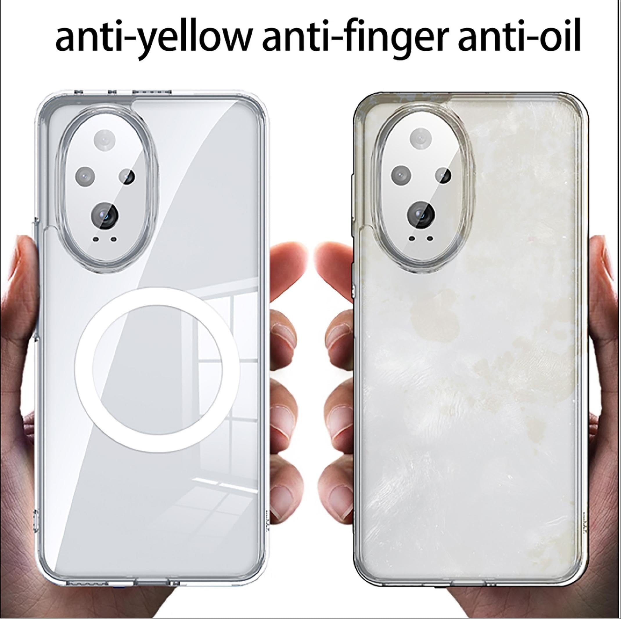 WBWONE Cover per Huawei Honor 200, TPU Silicone e PC Antiurto