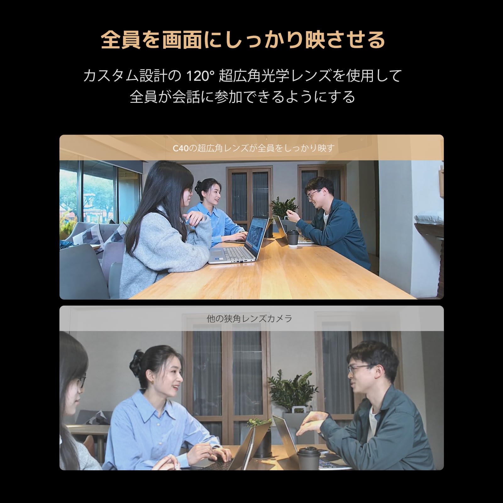Amazon.co.jp: Nuroum C46 Webカメラ 4K 会議用マイクスピーカー UHD 