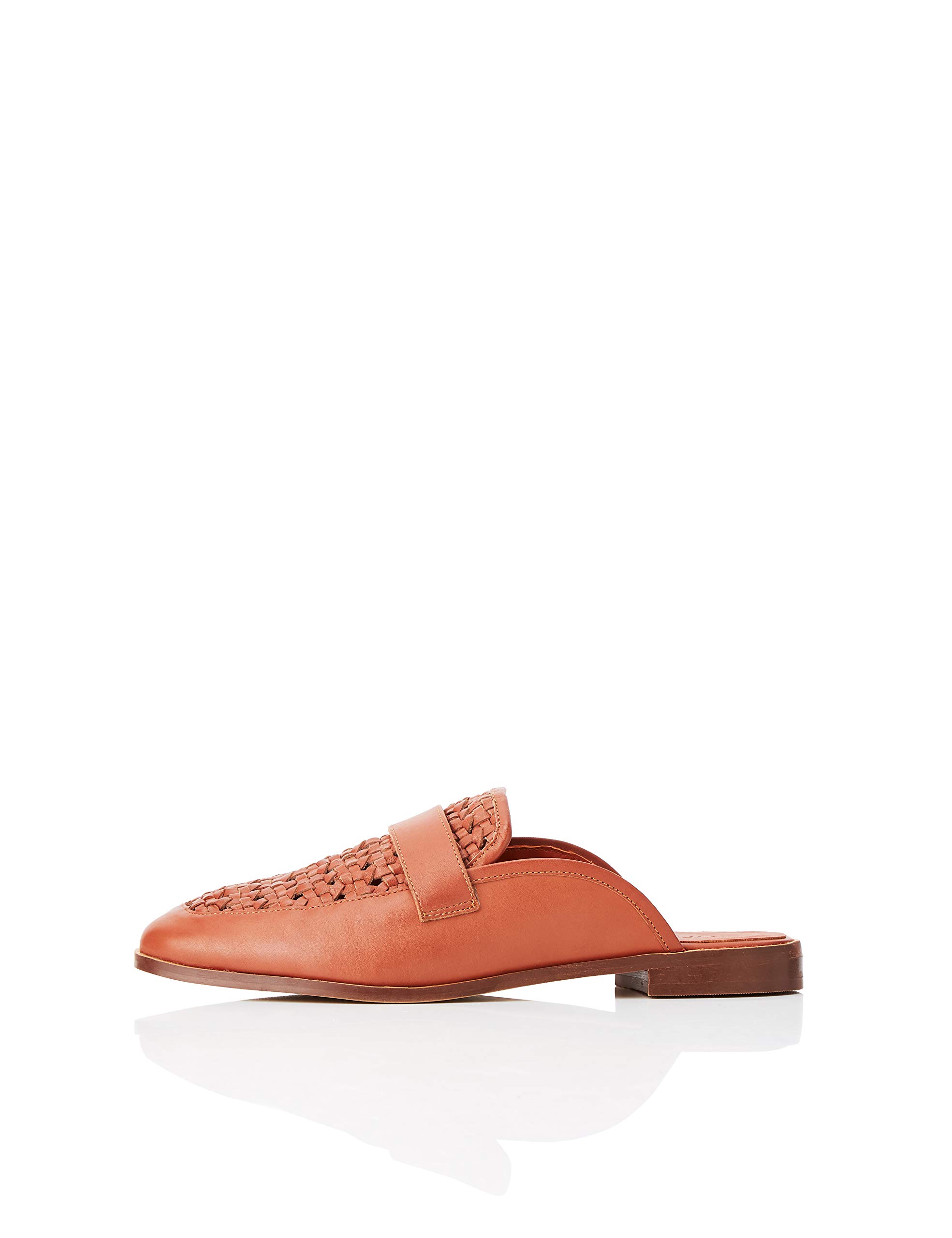 woven backless mules