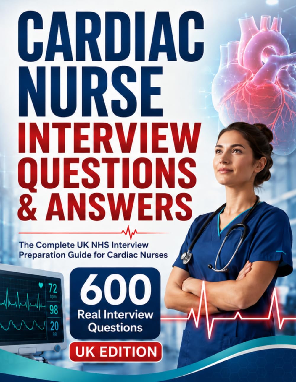 CARDIAC NURSE INTERVIEW QUESTIONS & ANSWERS: The Complete UK NHS Interview Preparation Guide for Cardiac Nurses 600 Real Interview Questions, Model ... (Nursing Interview & Clinical Mastery Series)