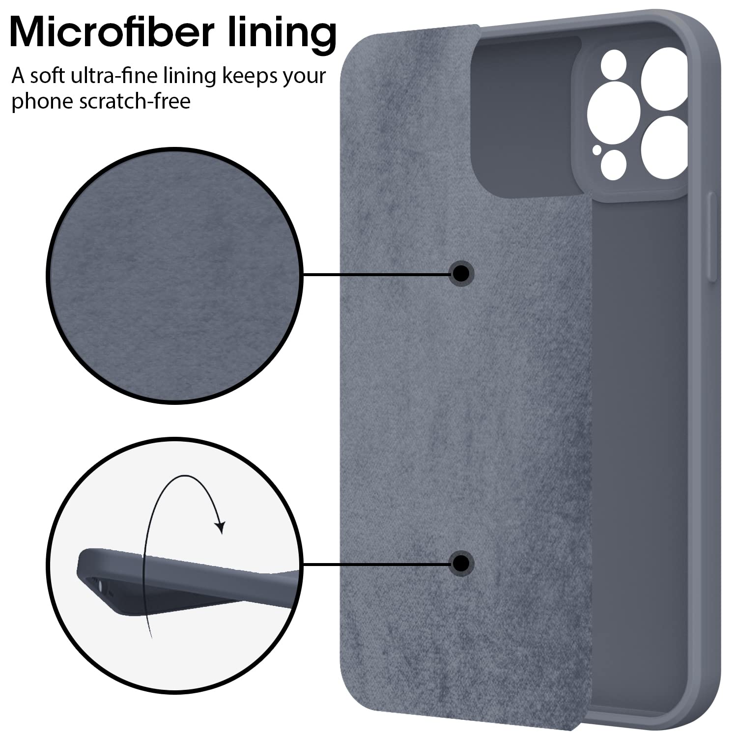 KPPIT Silicone Case Compatible with iPhone 12 Pro 6.1 inch protective case - Image 4