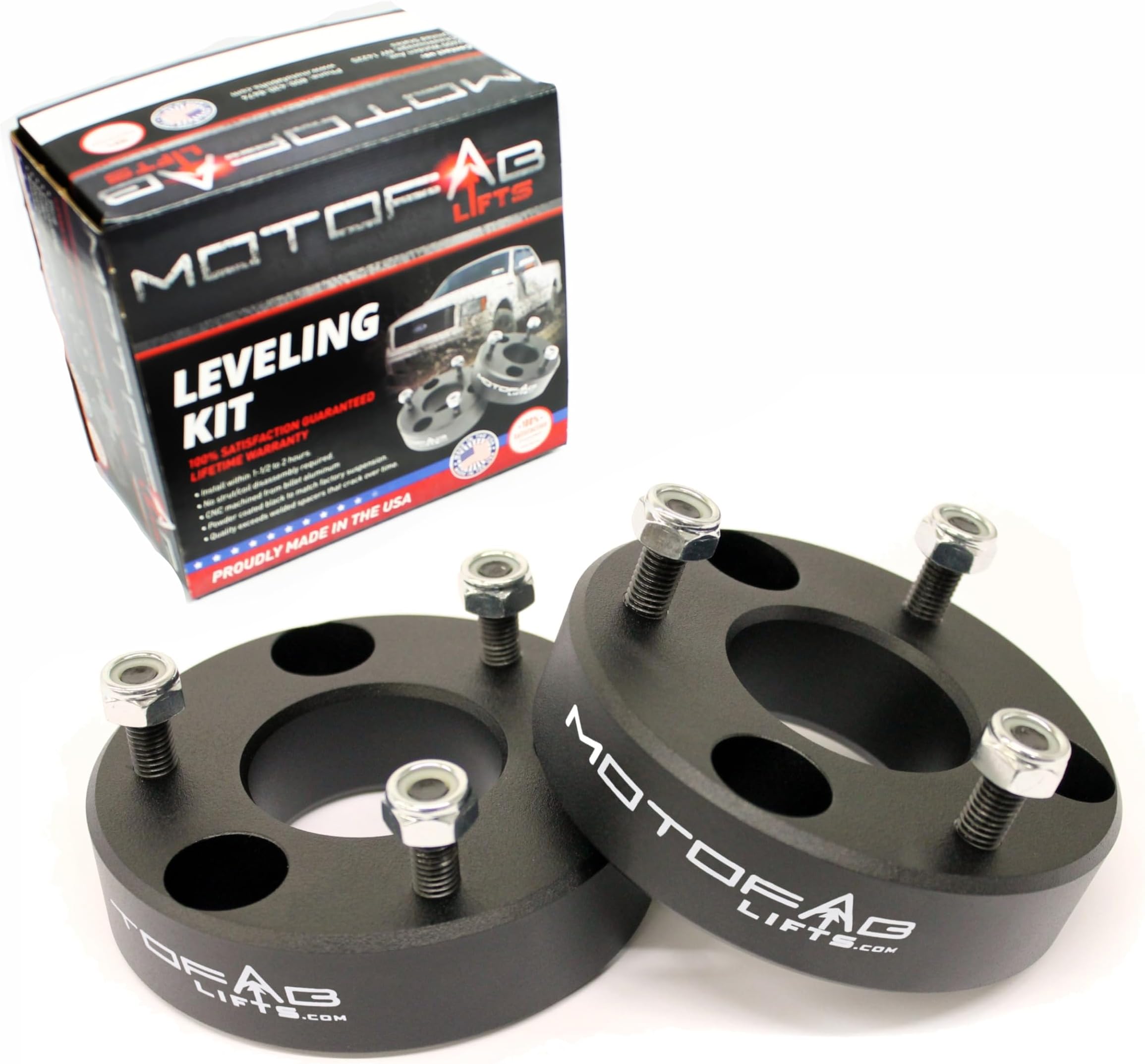 MotoFabLifts DR-2-2" Front Leveling Lift Kit Compatible with Dodge Ram 1500 Pickup 4WD
