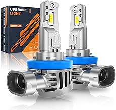 JOSHF Ampoules H11 LED 2024 Améliorées,24000LM 600% Plus Lumineuses 6500K White,CANbus Ready Taille 1:1 Plug-N-Play H11/H8/H9 Ampoule avec Ventilateur de Refroidissement,Pack de 2