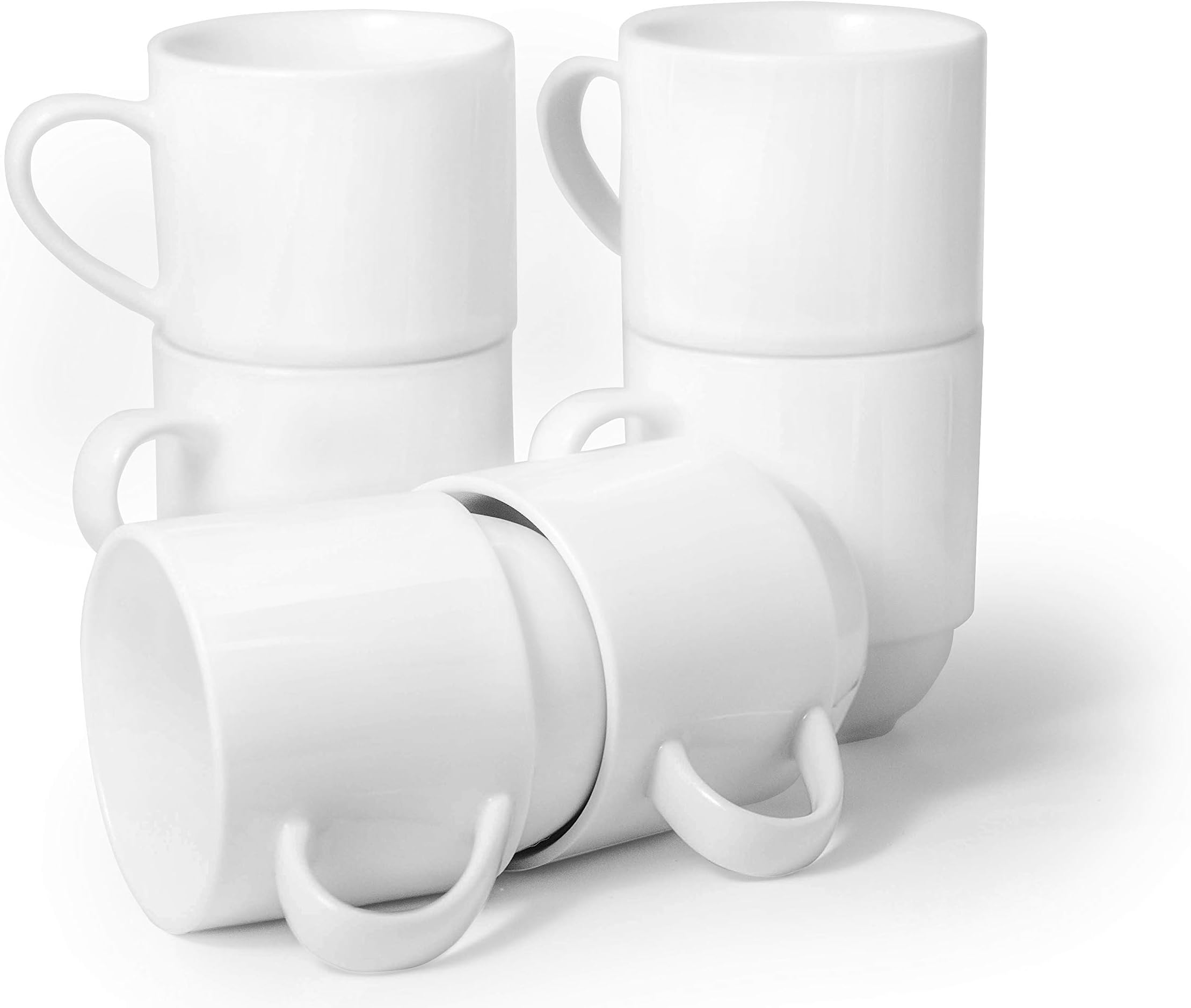 Amuse- Professional Barista Classic Stackable Mug- Set of 6 (11 oz)