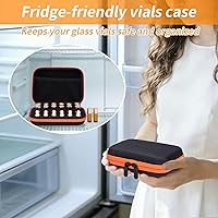 Vista 6 de DHXYZZB Almacenamiento de aceites esenciales, funda de transporte de aceites esenciales, Púrpura, Moderno