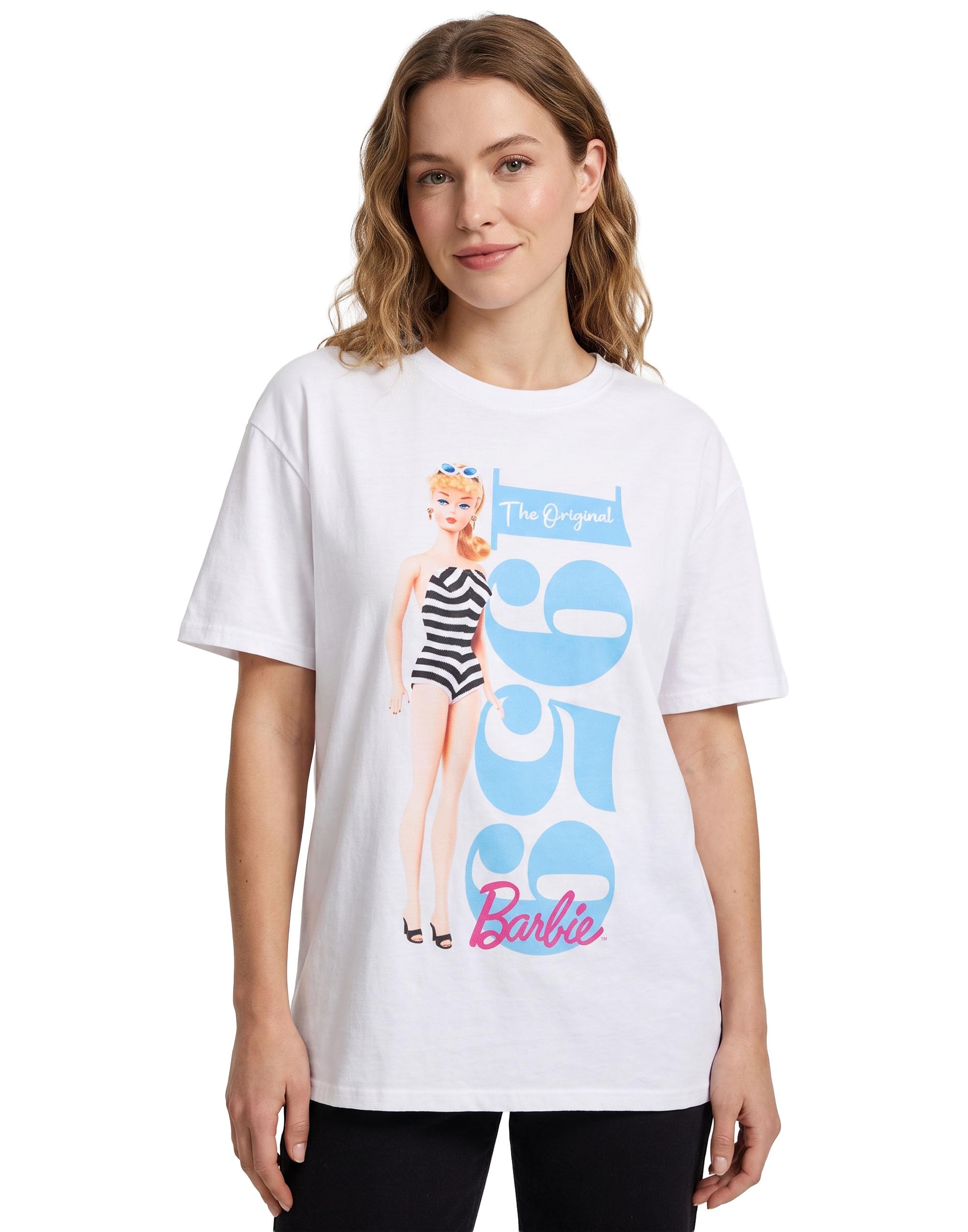 Barbie Women's White Short Sleeved T-Shirt | | Official Merch Xxxl