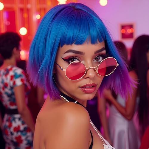 Vista 2 de HJSTES Polarized Round Sunglasses Womens Men Retro Hippie Glasses Small Circle Sunnies