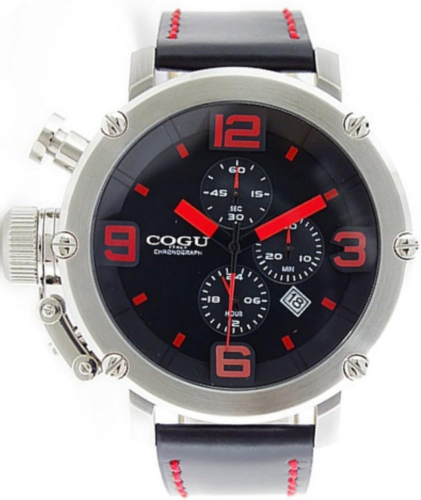 Amazon | [コグ] COGU ITALY 腕時計 クオーツ クロノグラフ C61-RD 