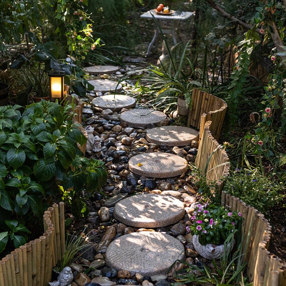 zktoermn Pas Japonais pour Cour et pelouse, Pas Japonais décoratifs pour Jardin, Dalles de Chemin pour Patio — Idéal pour Jardin, allée, pelouse et arrière-Cour.(60x5cm)