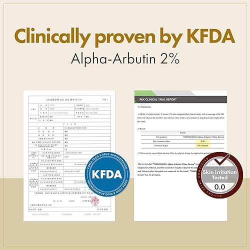 Miniatura 5 de TOSOWOONG Suero de arroz alfa arbutina al 2%, arroz 746,074 ppm, alfa-arbutina 20,000 ppm, brillo, piel de vidrio, pigmentación, marcas de acné,