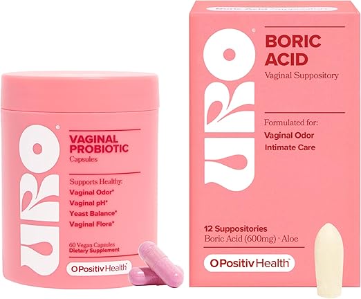 Amazon.com: O Positiv URO Vaginal Probiotic and URO Boric Acid Vaginal