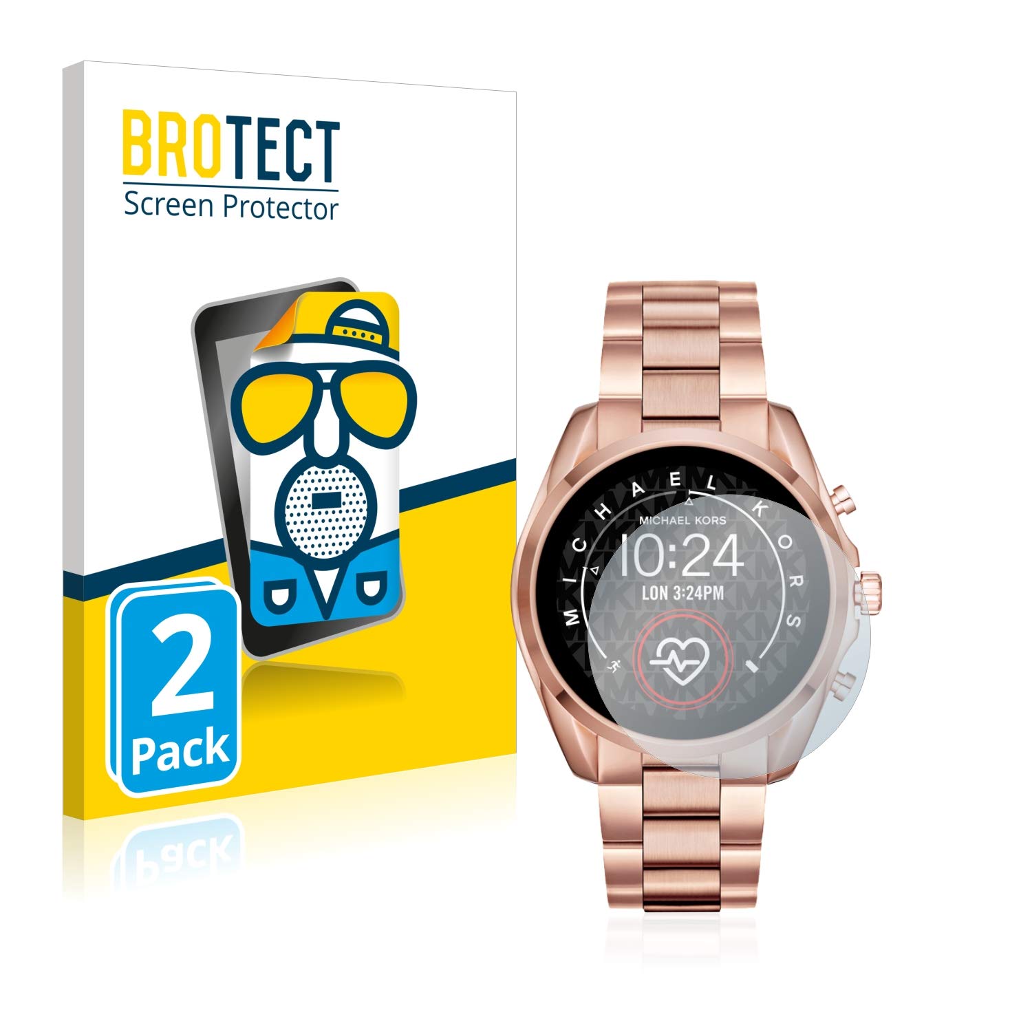 brotectScreen Protector Anti-Glare compatible with Michael Kors Access Bradshaw 2 (2 Pack) Screen Protector Matte, Anti-Fingerprint Protection Film