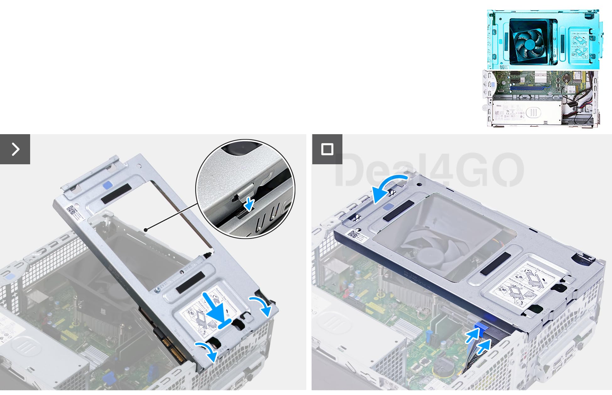 Deal4GO 8,9 cm HDD-Caddy Halterung mit SATA-Netzkabel FF0ND MKT27 5GPWK Ersatz für Dell ECS1250 ECT1250 QVS1260 QCT1250 Tower Desktop