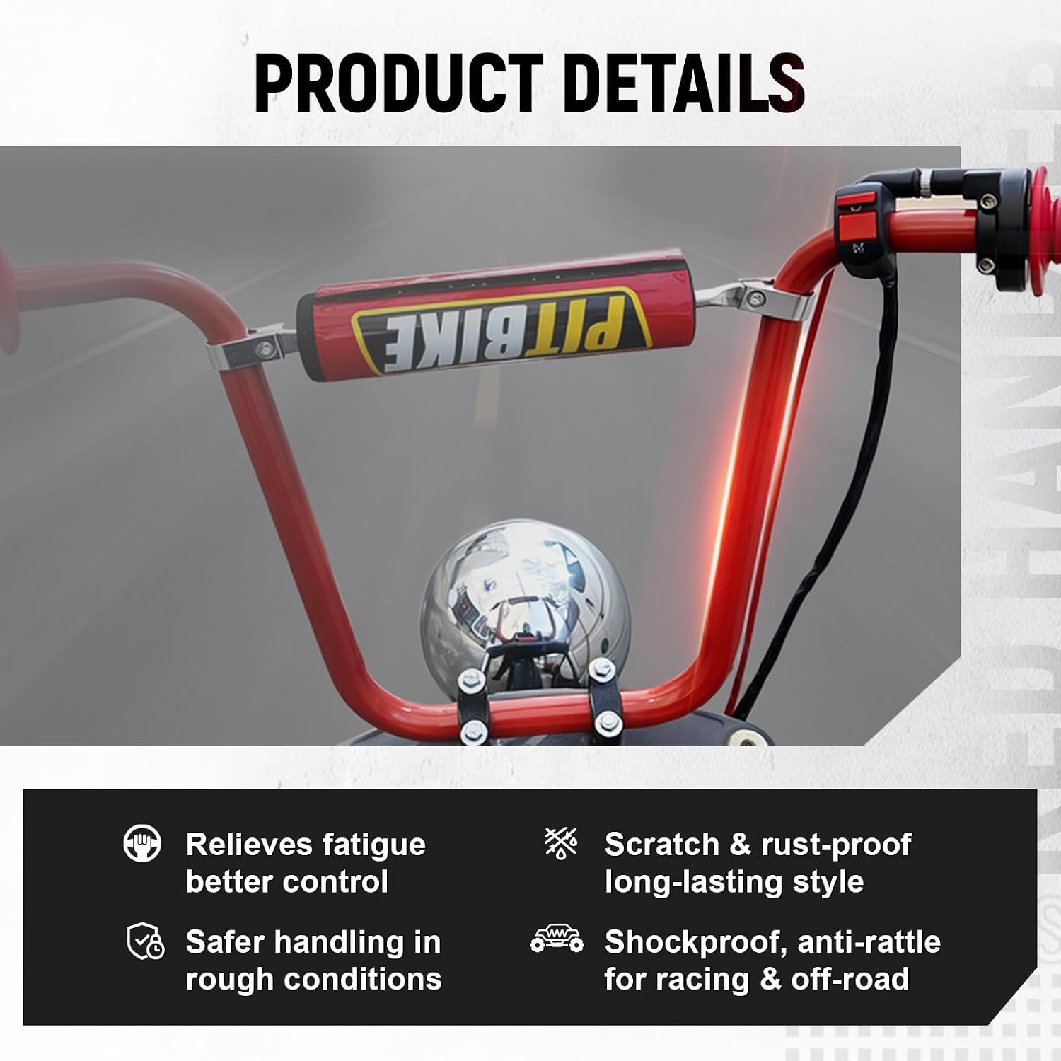 7/8 Mini Bike Handlebars 14" Ape Hangers Handlebar Kit for Coleman CT200U CT200U-EX BT200X CT100U Baja DB30 Motovox MBX10 MBX11 Mega Moto MMB80 Minibike Parts