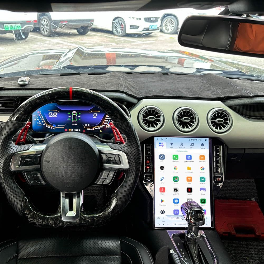 ZWNAV 14.5 Inch 8+128GB Android 13 for Ford Mustang 2015-2021 Carplay Car GPS Navigation Multimedia Player Radio Tape Head Unit