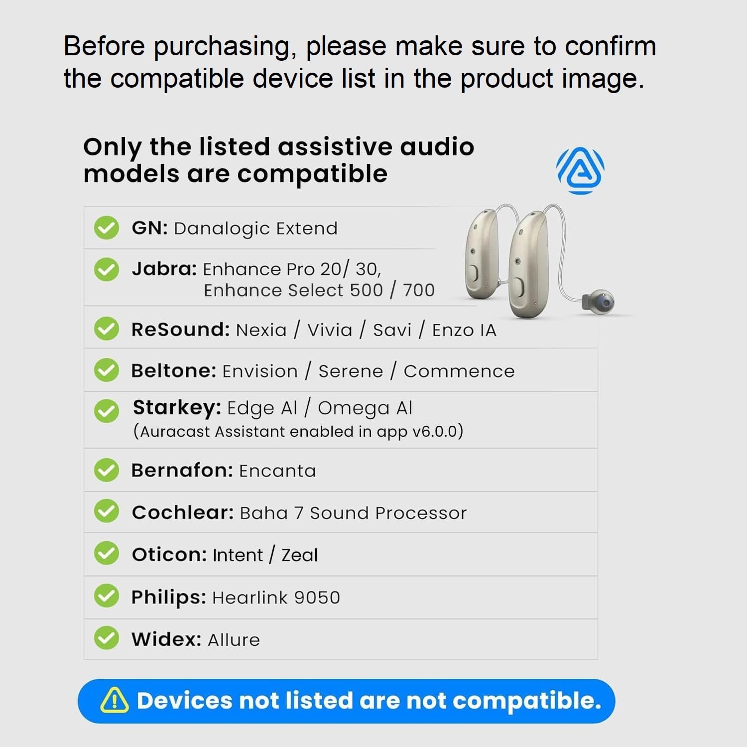 eppfun USB-C Auracast Audio Trasmettitore per Apparecchi acustici, Adattatore USB-C Compatibile con Auracast audio cuffie/altoparlanti