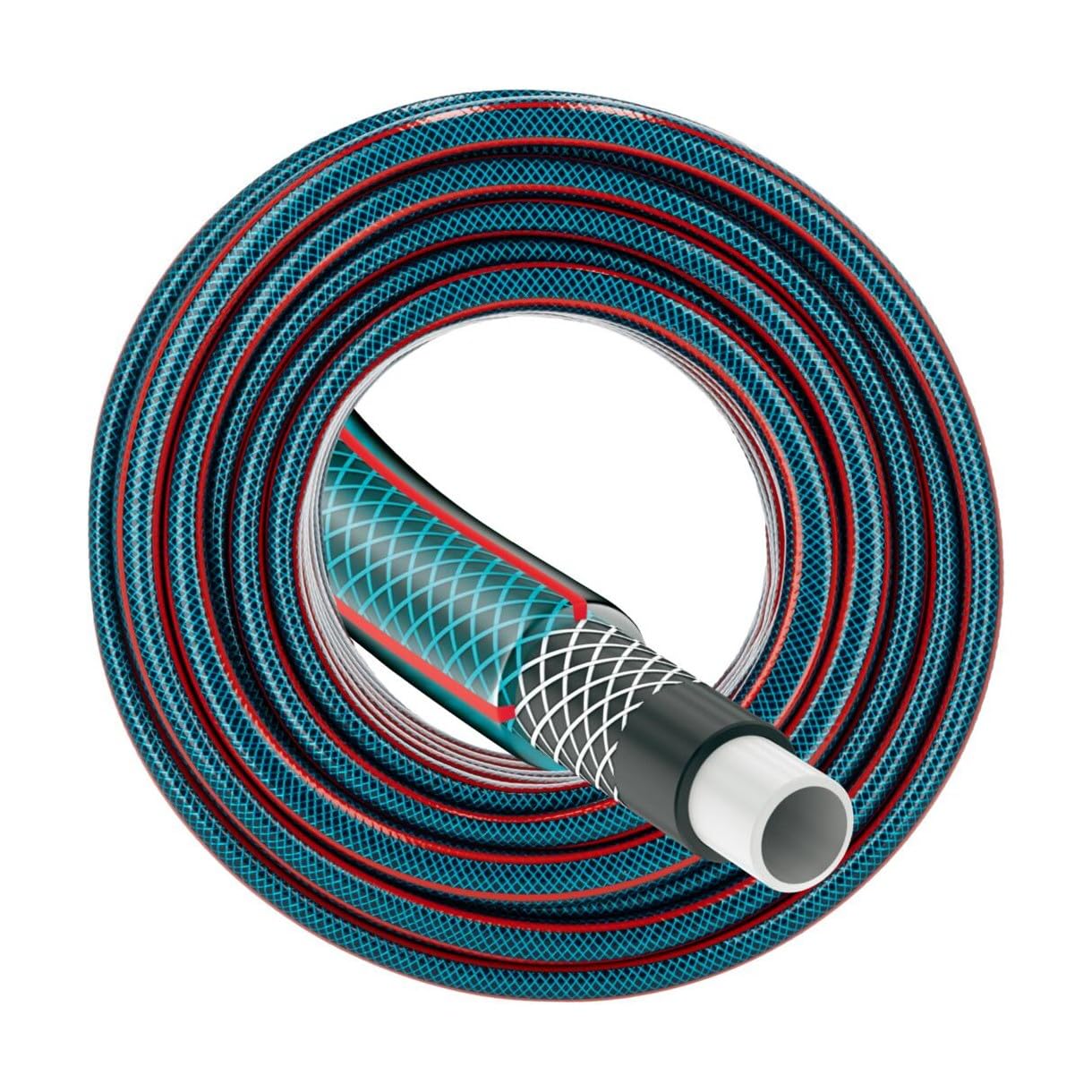 Kolor Gartenschlauch 4 lagig Wasserschlauch, Bewässerungsschlauch, Garten Bewässerung, Schlauch 1/2" Zoll, 3/4" Zoll, 1" Zoll, 20 meter, 30 meter, 50 meter, mit Kreuzgewebe (50, 3/4 Zoll)