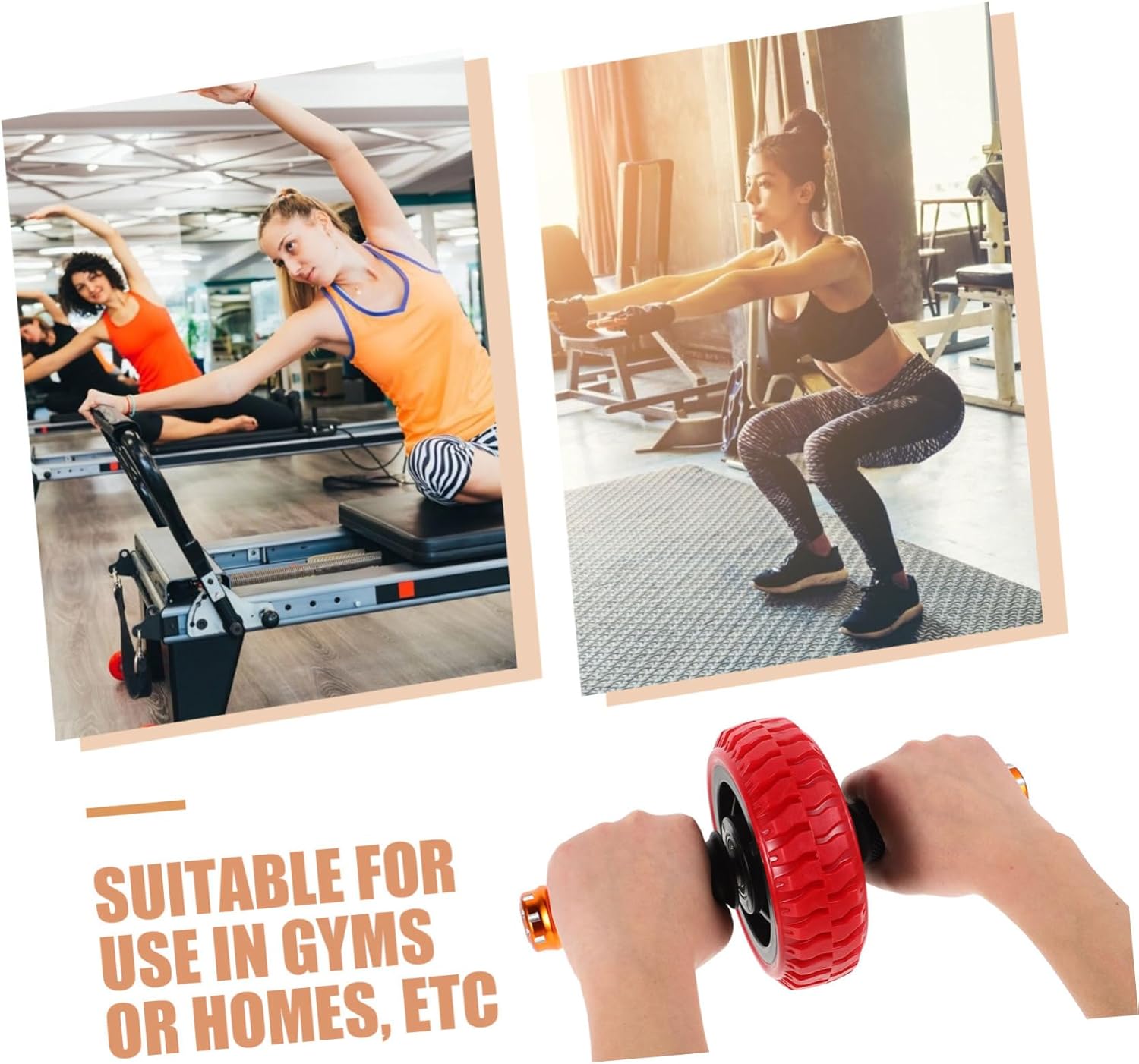 Totority Abdominal Wheel Roller Multi-functional Exercise Equipment Home and Office Gym Roller