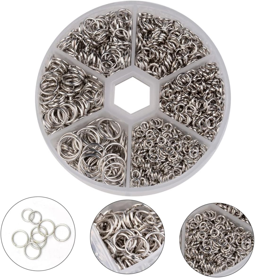 STOBOK 2sets Jewelry Making Accessories Open Jump Rings DIY Open Jump Ring Jewelry Kit Clasp