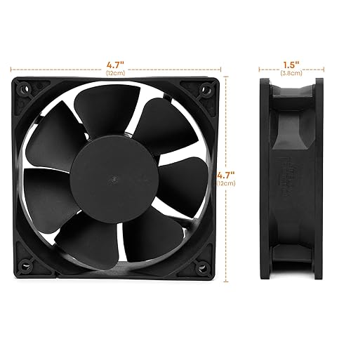 Miniatura 2 de Stanbroil Kit de ventilador compatible con Masterbuilt Gravity Series 5608001050 Digital Charcoal Grill & Smoker, pieza de repuesto para 9904190040