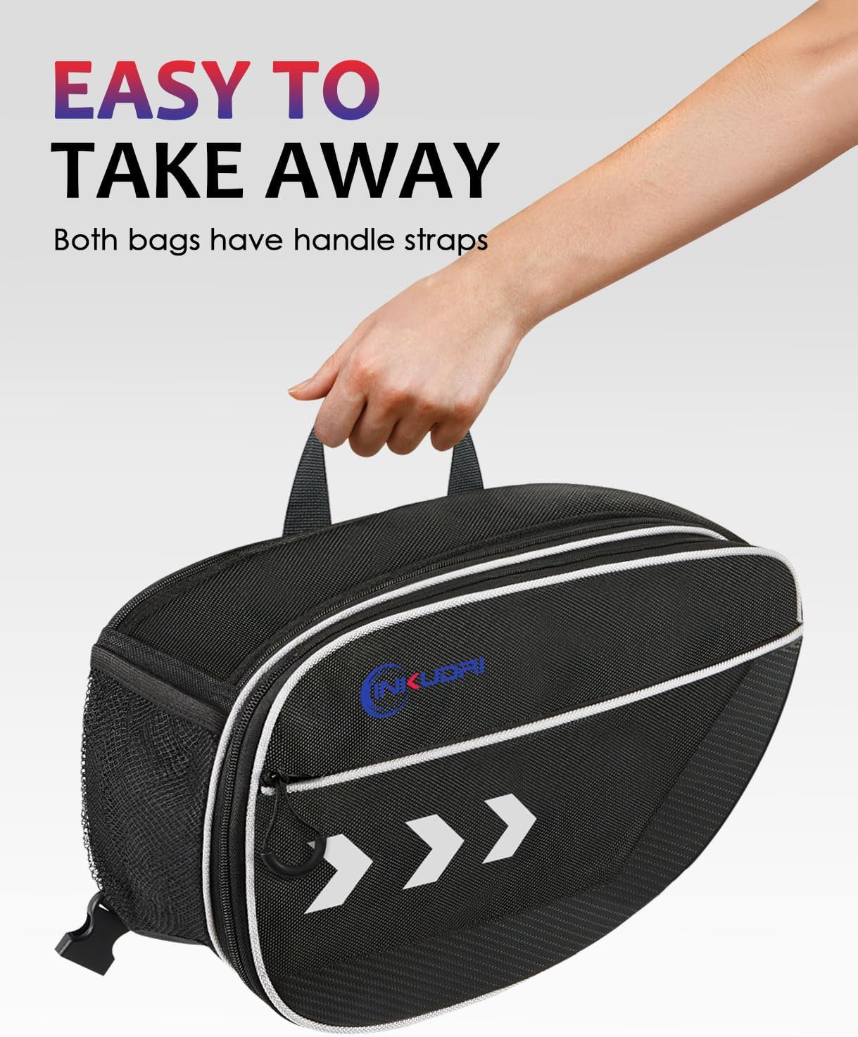 Motorcycle Saddlebags Extendable Motorcycle Saddle Bags With Rain Covers Side Bags 30L (15L*2) Waterproof Storage Bag For Grom Z500 Navi Ninja 500 Z125 Rebel TW200 Ruckus Minimoto Dirt Bike Dual Sport