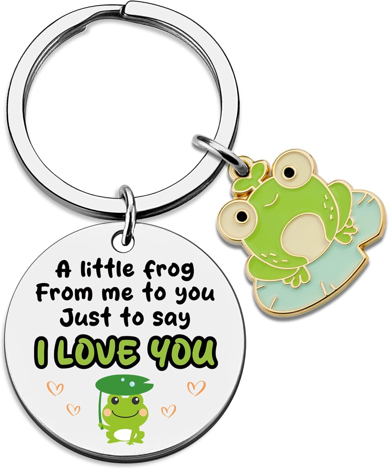 Frog Gifts for Women Men I Love You Frogs Gifts for Him Her Frog Lovers Gift Ideas Long Distance Boyfriend Girlfriend Anniversary Key Chains Women Cute Couple Keychain Cute Keychains