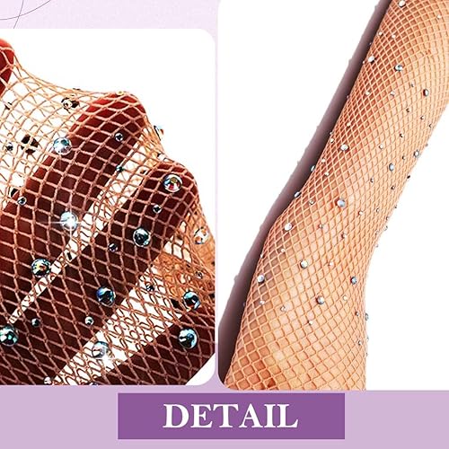 Miniatura 3 de Guantes largos de malla con diamantes de imitación, guantes de red brillantes de moda, ópera, rave, fiesta, disfraces, guantes para mujeres y niñas